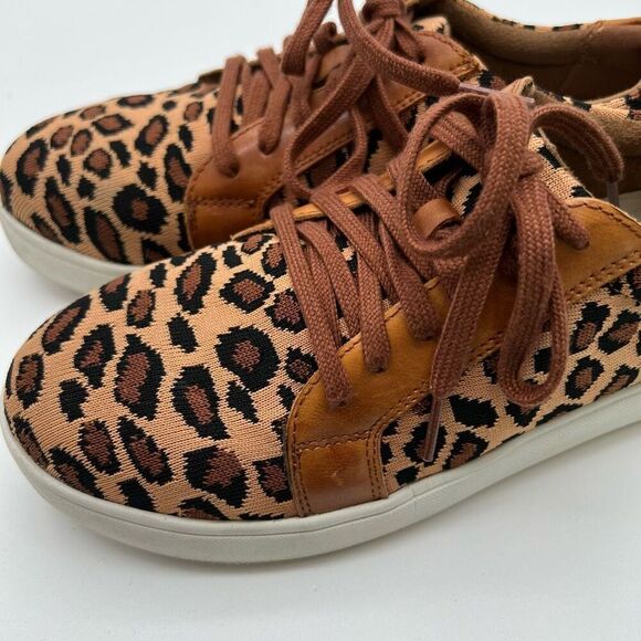 ROCKPORT Shoes Women Size 6W Brown Parissa Leopard Classic Platform Work Sneaker - Picture 14 of 14